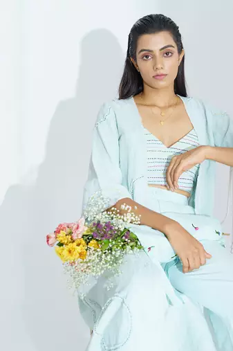 Sky Blue Aquaria Dress Set