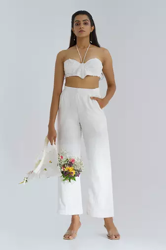 White Moon Fall Co Ord Dress Set