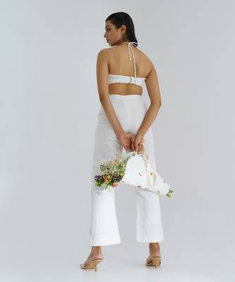 White Moon Fall Co Ord Dress Set 3