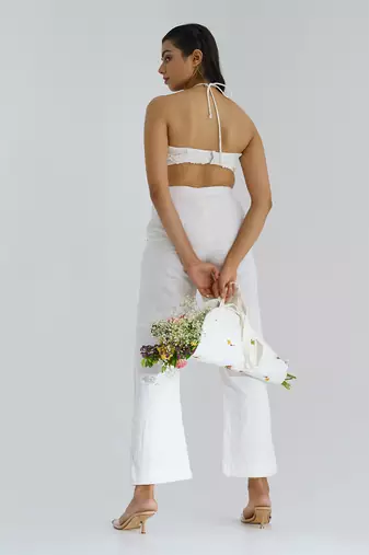 White Moon Fall Co Ord Dress Set