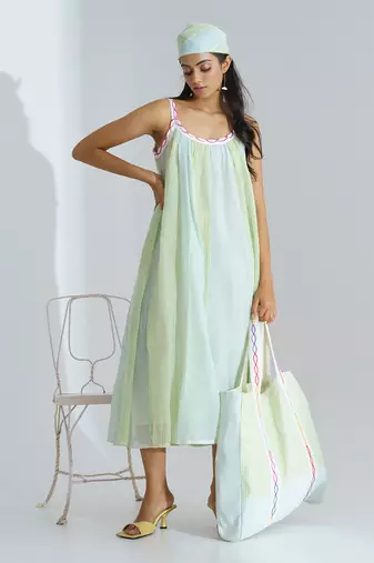 Light Green Sea Coast Dress