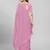 Designer Sequined Embroidered Peach Pink Coloured Georgette Saree with Blouse Piece