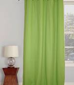  Cotton Light Green  Plain Cotton Curtains for Living Room/Home with 8 Eyelets for Door (54x90 Inches),Pack of: 1