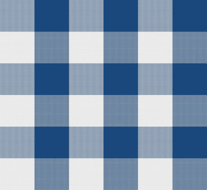 Lushomes Buffalo Checks Royal Blue Plaid Dining Table Cover Cloth (Size 36 x 60 , Center Table Cloth)