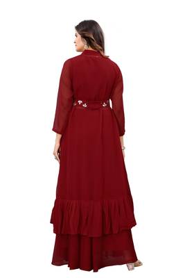 Women Embroidered Georgette Anarkali Kurta 5