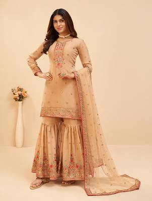 Chiku embroidered georgette salwar 1