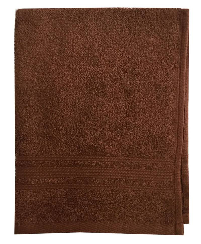 Lushomes Brown Super Soft and Fluffy Hand Towels (Size: 16 x 24 Inches, Pack of 12, 450 GSM)