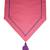 Lushomes Pink dIning Table Runner with Purple Contrasting Cord (Size 30 x 180 cms, Single Pc)
