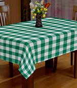 Lushomes Buffalo Checks Parrot Green Plaid Dining Table Cover Cloth (Size 40 x 40 , Side Table Cloth)