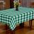 Lushomes Buffalo Checks Parrot Green Plaid Dining Table Cover Cloth (Size 40 x 40 , Side Table Cloth)