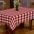 Lushomes Buffalo Checks Red Plaid Dining Table Cover Cloth (Size 40 x 40 , Side Table Cloth)