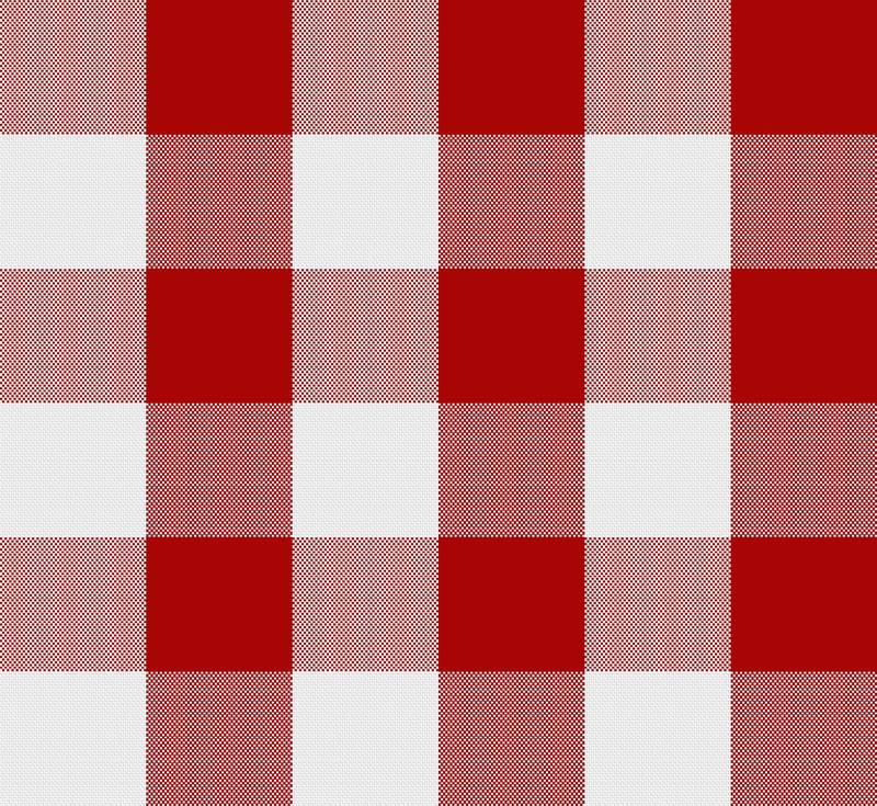 Lushomes Buffalo Checks Red Plaid Dining Table Cover Cloth (Size 40 x 40 , Side Table Cloth)