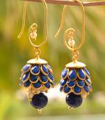 Blue onyx jhumkas