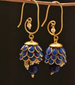 Blue onyx jhumkas
