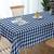 Lushomes Buffalo Checks Royal Blue Plaid Dining Table Cover Cloth (Size 60 x 84 inches, 6 Seater Table Cloth)