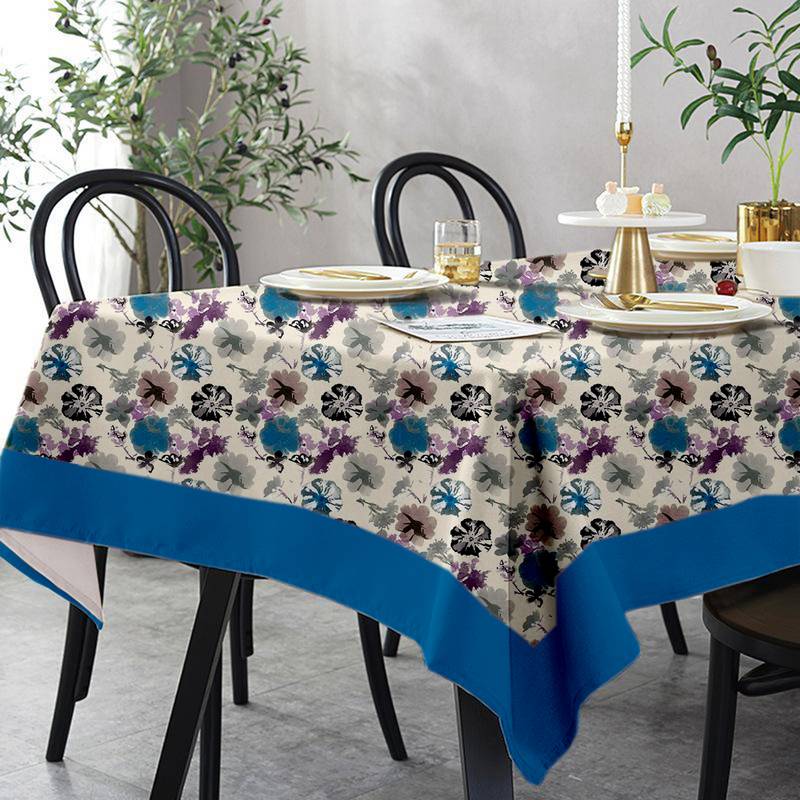 Lushomes Seater Small Watercolor Printed Dining Table Cover