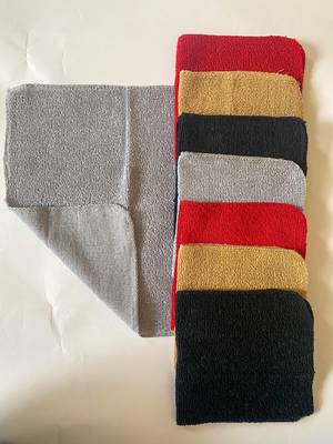 Lushomes Cotton Super Absorbent One Side Terry Face Towel (12 x 12 inches, Pack of 8) 2