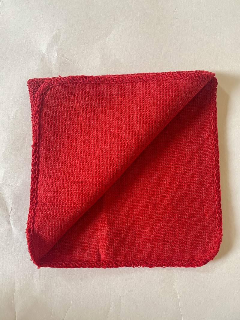 Lushomes Cotton Super Absorbent One Side Terry Face Towel (12 x 12 inches, Pack of 8)