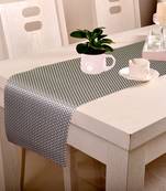 Lushomes Black & Gold Waterproof and Heat Resistant PVC Runner (12 x 70 inches, Single Pc)