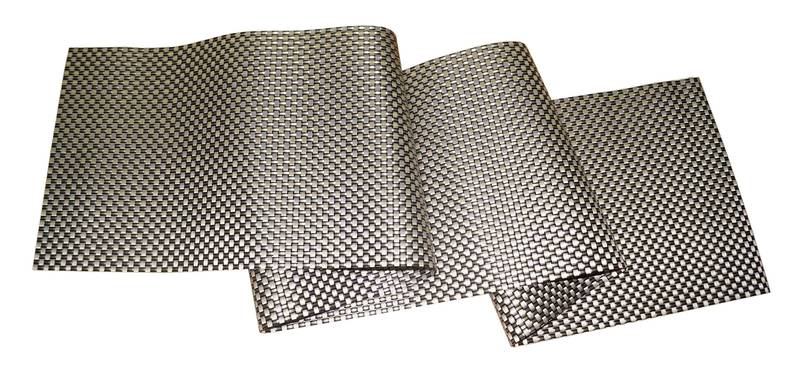 Lushomes Black & Gold Waterproof and Heat Resistant PVC Runner (12 x 70 inches, Single Pc)