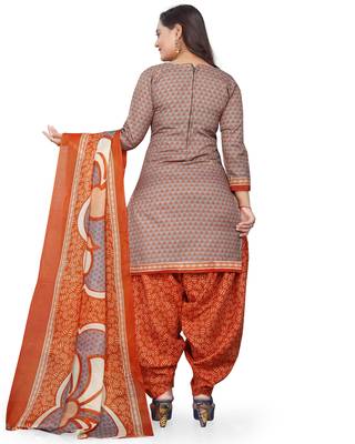 Grey printed cotton salwar 2
