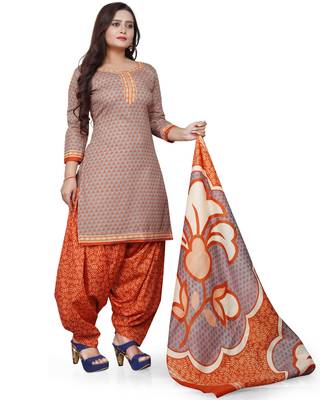 Grey printed cotton salwar 4