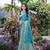 Blue woven poly silk saree with blouse