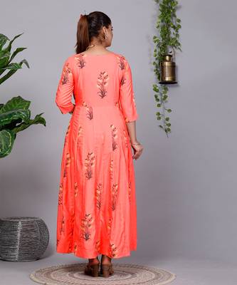 All Season Designer Pink Pure Cotton Gown 4