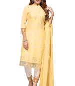 Pink embroidered chanderi salwar