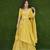 Women's wear yellow colour semi-stitched lehenga choli with dupatta