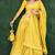 Women's wear yellow colour semi-stitched lehenga choli with dupatta