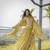 Women's wear yellow colour semi-stitched lehenga choli with dupatta