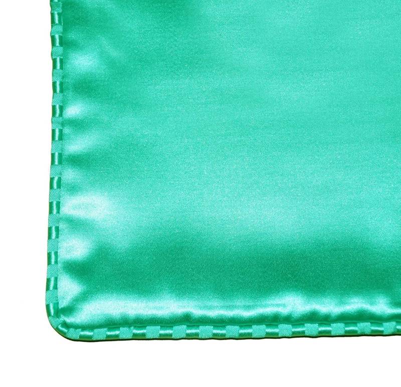 Lushomes sea Green Contemporary Plain Throw Cushion Cover Online with Striped Piping (12 x 12 inches, Pack of 2)