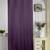 Lushomes Polyester Purple Satin Plain Long Door Curtain with 8 Metal Eyelets (54 x 108 inches, Single pc)