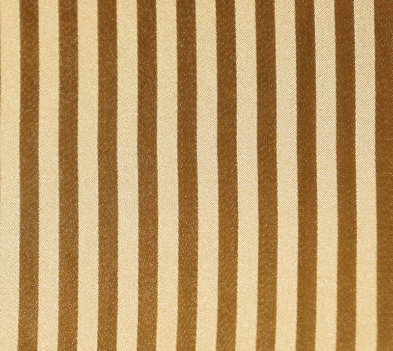 Lushomes Polyester Gold Satin Striped Blackout Long Door Curtain with 8 Metal Eyelets (54 x 108 inches, Single pc)
