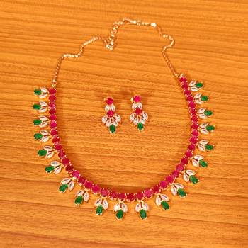 Multicolor ruby  necklace-sets 1
