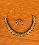 Green emerald  necklace-sets