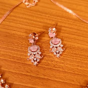 Pink onyx necklace-sets 3