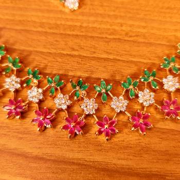 Multicolor ruby  necklace-sets 2