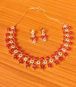Red ruby  necklace-sets