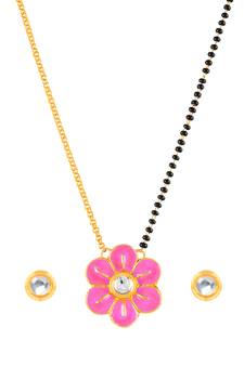 Pink mangalsutra