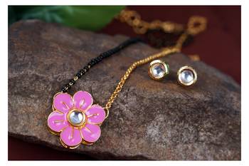Pink mangalsutra 2