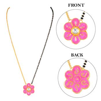 Pink mangalsutra 3