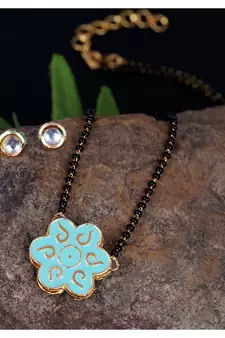 Blue mangalsutra