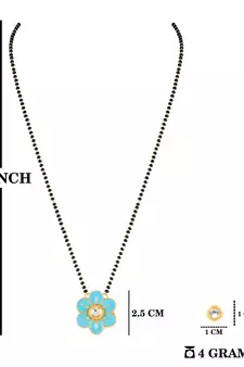 Blue mangalsutra