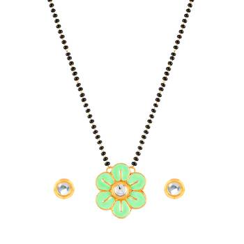 Green mangalsutra 1
