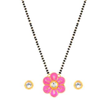 Pink mangalsutra 1