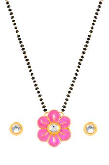 Pink mangalsutra