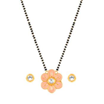 Pink mangalsutra 1