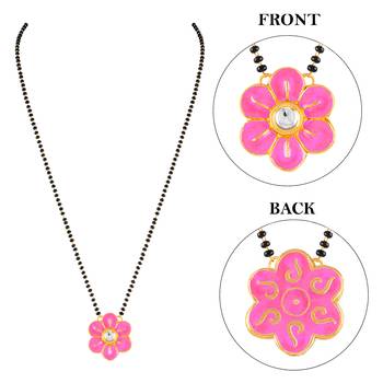 Pink mangalsutra 3